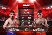 Видео боя Руслан Баркалаев – Турдали Тургынбоев AMC Fight Nights "Кубок Донского атамана"