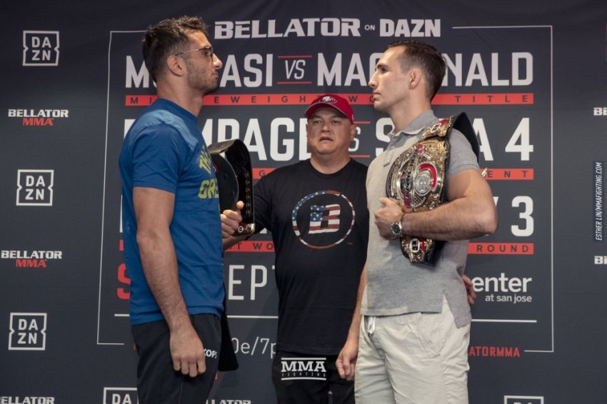 Битва взглядов участников турнира Bellator 206: Мусаси - Макдональд