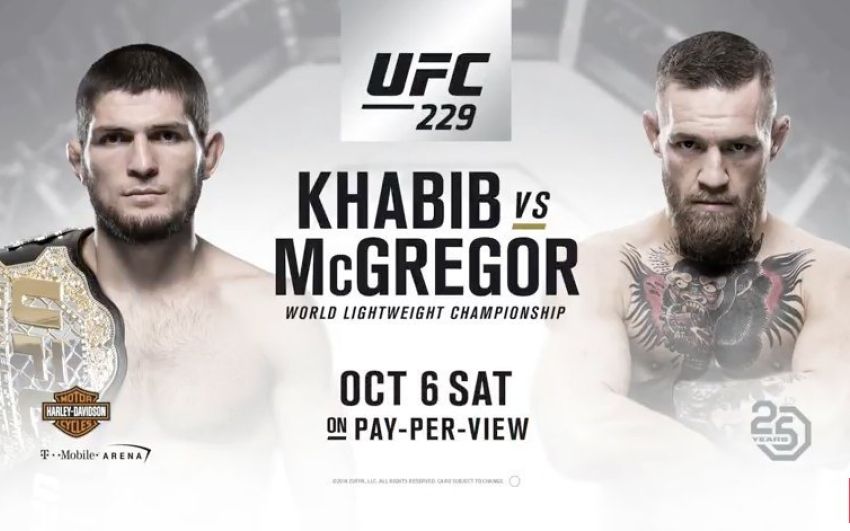 Официально: Хабиб Нурмагомедов против Конора Макгрегора 6 октября на UFC 229