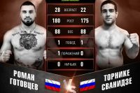 Видео боя Роман Готовцев - Торнике Сванидзе GFC 12 
