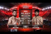 Видео боя Али Юсефи - Бехруз Зугуров FIGHT NIGHTS GLOBAL 60