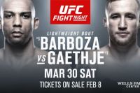 Бой Эдсона Барбозы и Джастина Гэтжи возглавит шоу UFC on ESPN 2