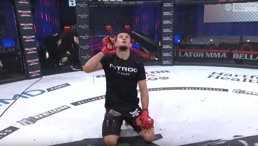 Видео боя Усман Нурмагомедов – Майк Хэмел Bellator 255