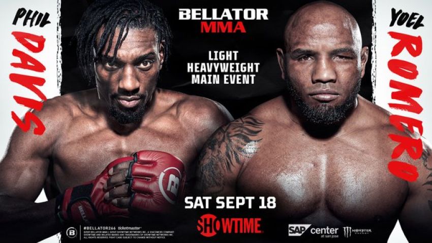 Йоэль Ромеро и Фил Дэвис проведут бой в главном событии Bellator 266