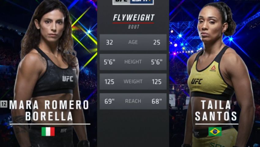 Видео боя Мара Борелла - Тайла Сантос UFC Fight Night 144