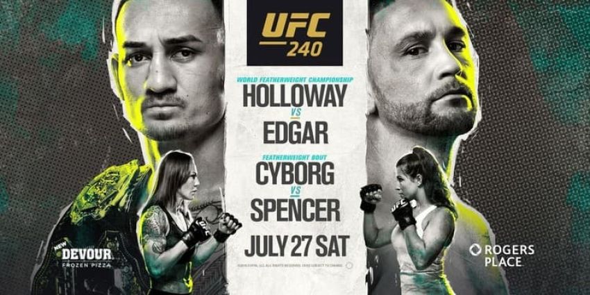 Файткард турнира UFC 240: Макс Холлоуэй - Фрэнки Эдгар