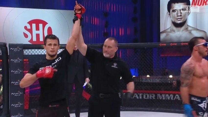 Усман Нурмагомедов уверенно дебютировал в Bellator, победив Майка Хэмела на Bellator 255