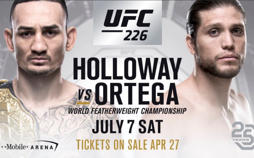 Официально: Бой Макса Холлоуэйя и Брайана Ортеги состоится на UFC 226