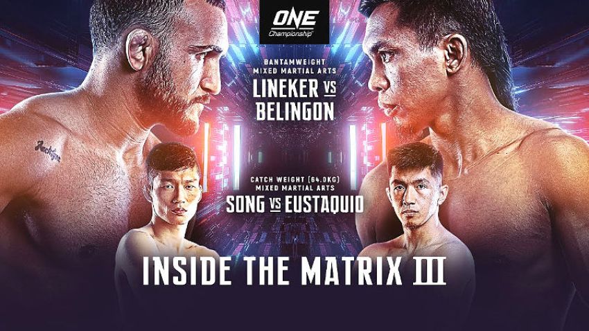 Прямая трансляция ONE Championship: Inside the Matrix 3: Джон Линекер – Кевин Белингон