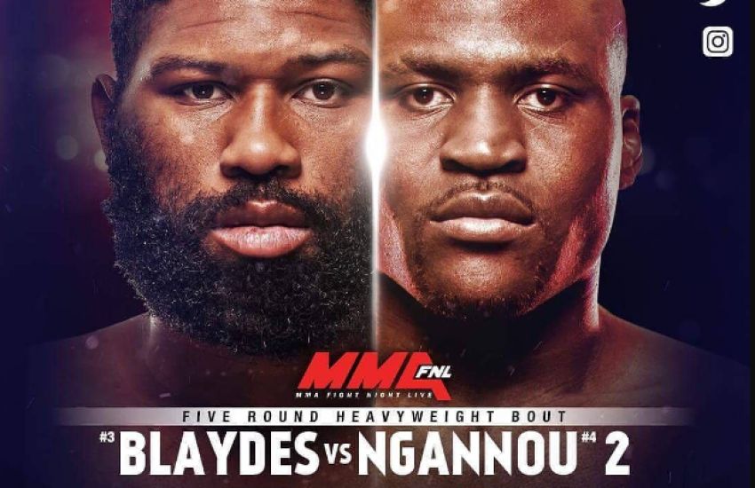 Файткард турнира UFC Fight Night 141: Блэйдс - Нганну