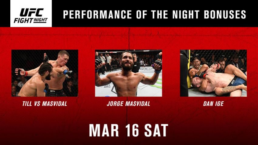 Бонусы турнира UFC Fight Night 147