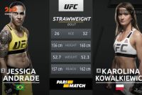 Видео боя Джессика Андраде - Каролина Ковалькевич UFC 228