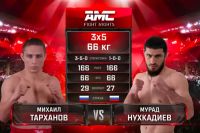 Видео боя Мурад Нухкадиев - Михаил Тарханов AMC Fight Nights 102