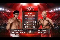 Видео боя Бахачали Бахачалиев - Александр Янышев Fight Nights Global 74