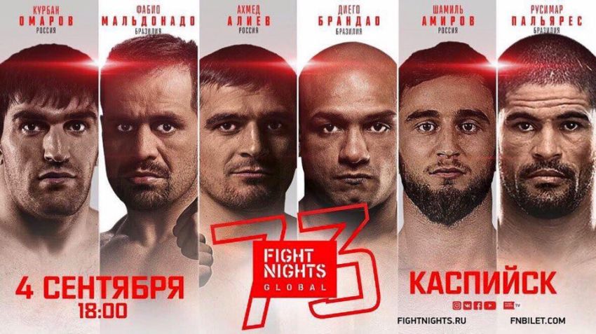 Главные бои турнира FIGHT NIGHTS GLOBAL 73