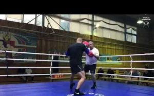 Тренировка Александра Поветкина перед боем с Энтони Джошуа