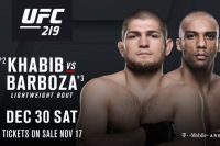 Бой Нурмагомедов - Барбоза назначен со-главным событием турнира UFC 219