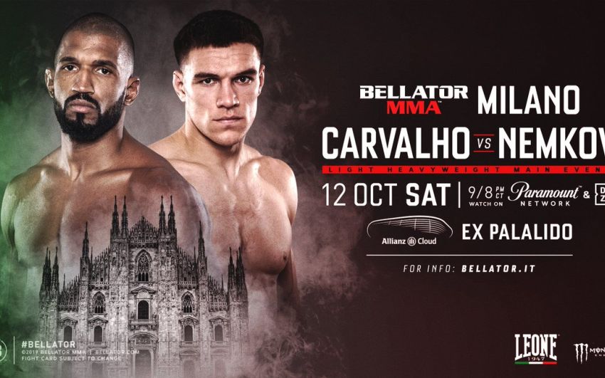 Результаты взвешивания участников турнира Bellator 230 и Bellator Milan: Рафаэль Карвальо - Вадим Немков
