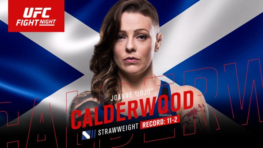 Джоан Калдервуд готова к тому, чтобы хорошенько проучить Синтию Калвилло на турнире UFC в Глазго
