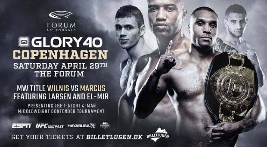 GLORY 40 пройдет 29 апреля в Дании