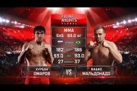 Видео боя Курбан Омаров - Фабио Мальдонадо Fight Nights Global 73