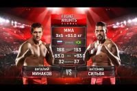 Видео боя Антонио Сильва - Виталий Минаков Fight Nights Global 68