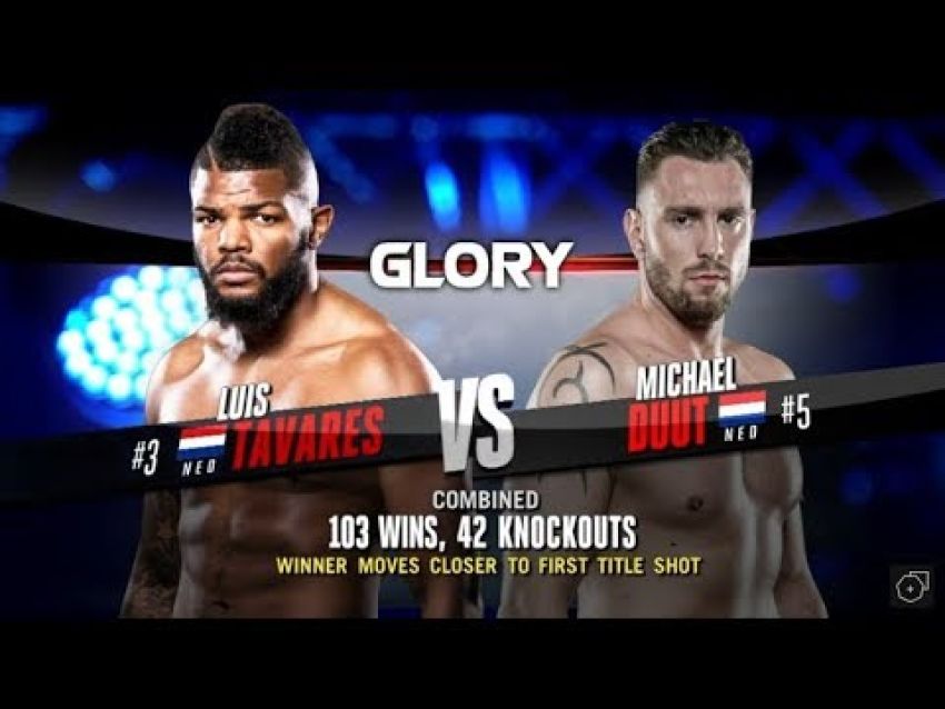 Видео боя Луис Таварес - Майкл Дутт Glory 69