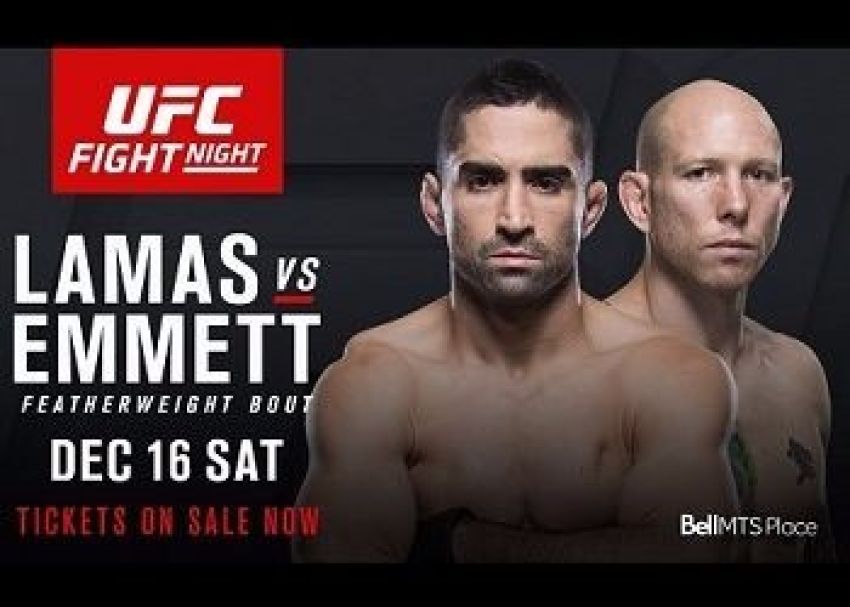 Видео боя Рикардо Ламас - Джош Эмметт UFC on FOX 26