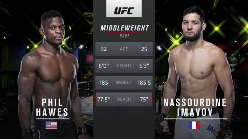 Видео боя Фил Хоус - Нассурдин Имавов UFC Fight Night 185