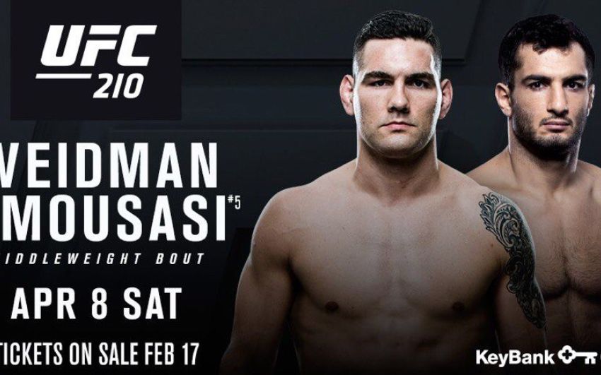 Бою Мусаси и Вайдмана на UFC 210 ничего не угрожает