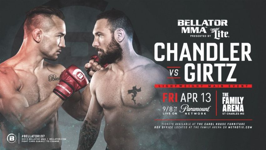 Прямая трансляция Bellator 197: Чендлер - Гирц