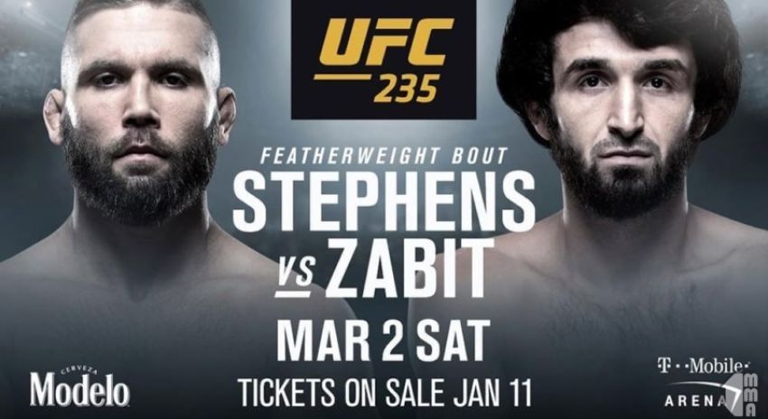 Видео боя Забит Магомедшарипов - Джереми Стивенс UFC 235