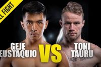 Видео боя Джехе Эустакио - Тони Тауру ONE Championship: Masters of Fate