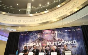 Пресс-конференция Джошуа - Кличко в Нью-Йорке на Madison Square Garden