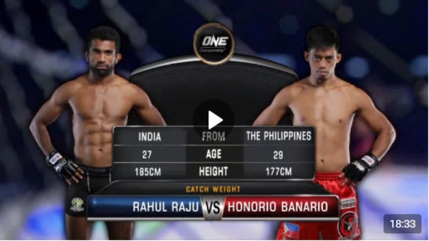 Видео боя Хонорио Банарио - Рахул Раджу One Championship: Conquest of Champions