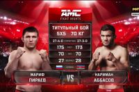 Видео боя Нариман Аббасов – Мариф Пираев AMC Fight Nights 112