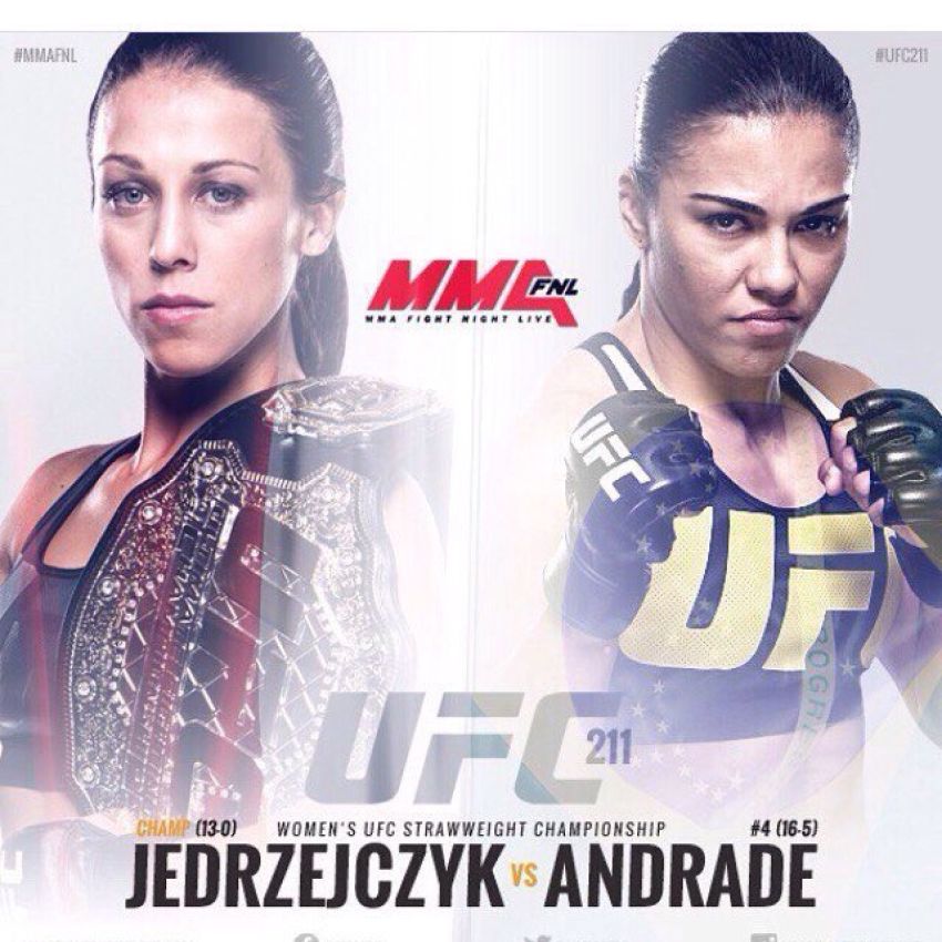 Йоанна Энджейчик - Джессика Андраде на UFC 211
