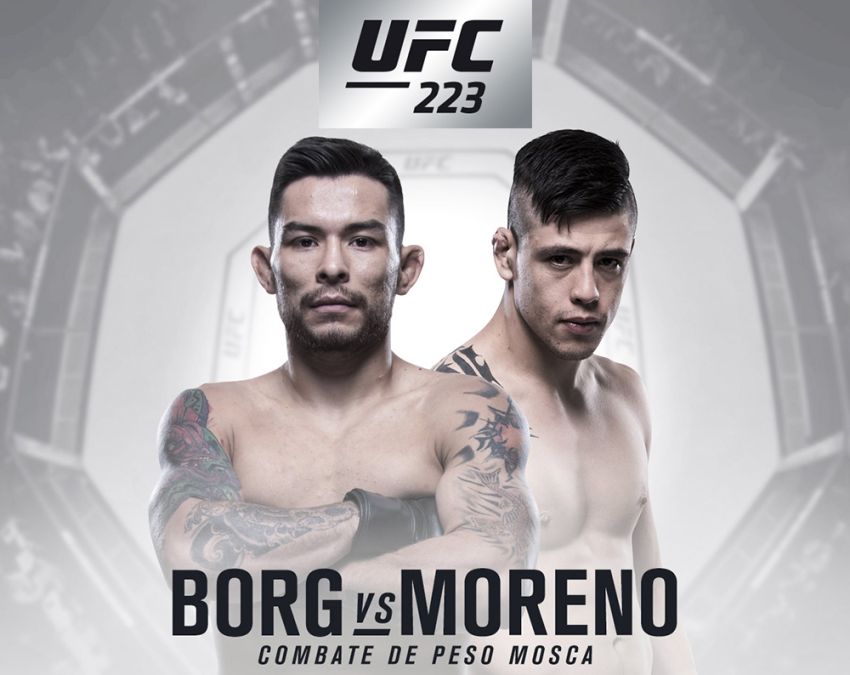 Поединок Рэй Борг - Брэндон Морено на UFC 223 отменен из-за инцидента в Barclays Center