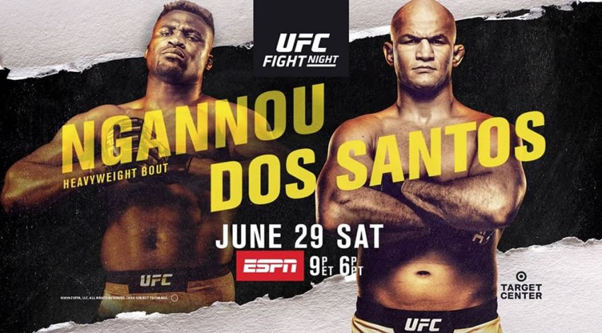 Результаты турнира UFC on ESPN 3: Фрэнсис Нганну - Джуниор Дос Сантос