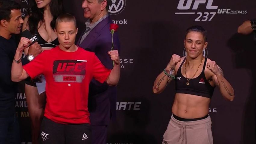 Видео боя Роуз Намаюнас - Джессика Андраде UFC 237