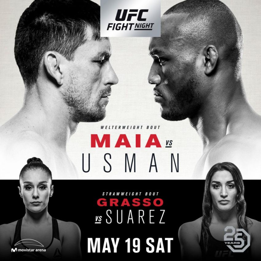 Прямая трансляция UFC Fight Night 129 Демиан Майя - Камару Усман