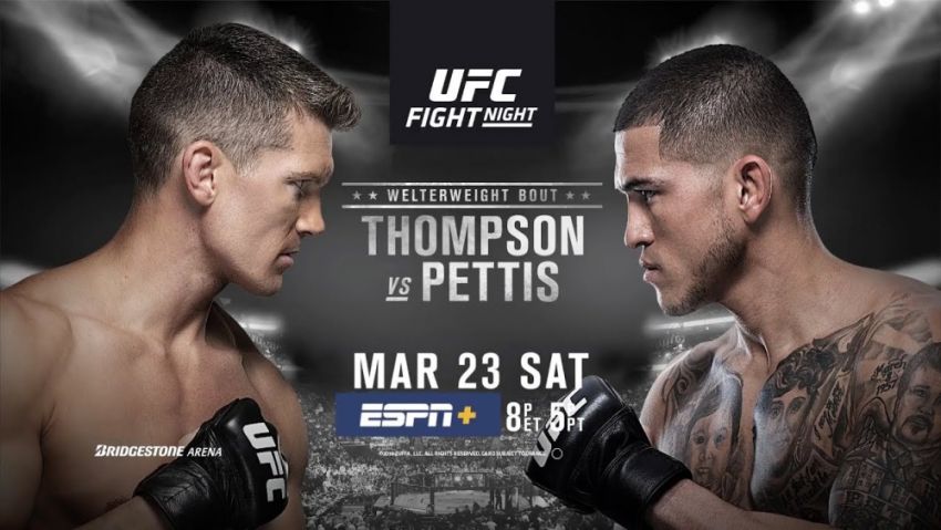 Видео боя Стивен Томпсон — Энтони Петтис UFC Fight Night 148