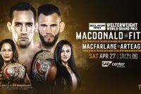 Файткард турнира Bellator 220: Рори Макдональд - Джон Фитч