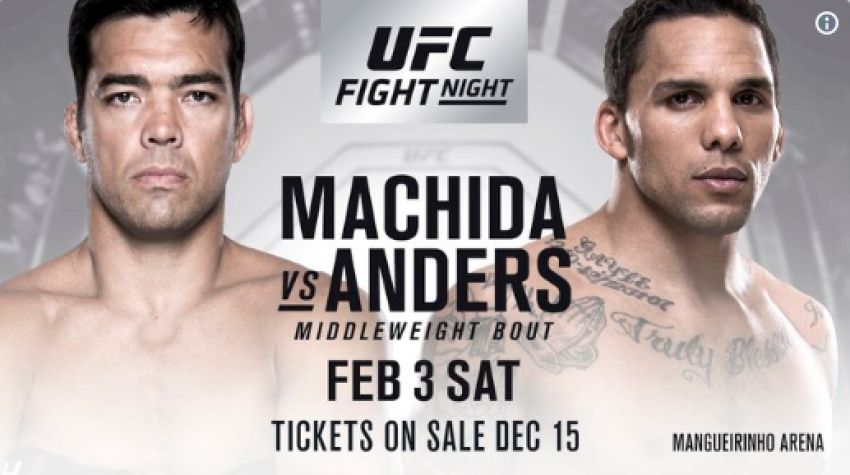 Бой Лиото Мачида - Эрик Андерс станет главным событием турнира UFC Fight Night в Белеме