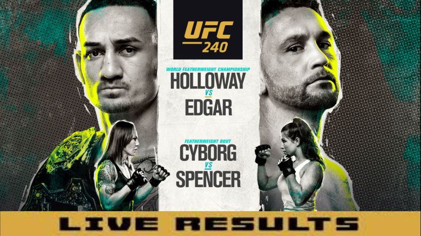 Результаты турнира UFC 240: Макс Холлоуэй - Фрэнки Эдгар