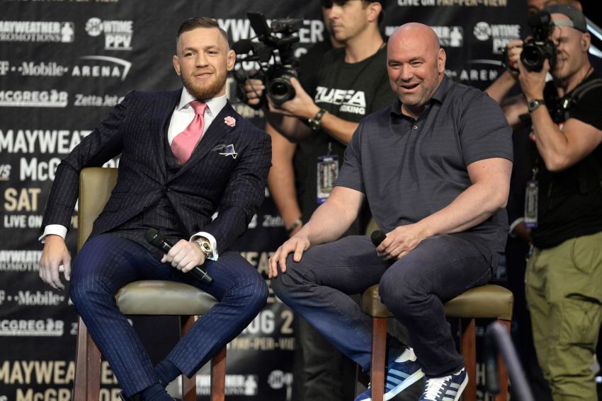 Dana White says he has settled disputes with former two-division champion Conor McGregor
