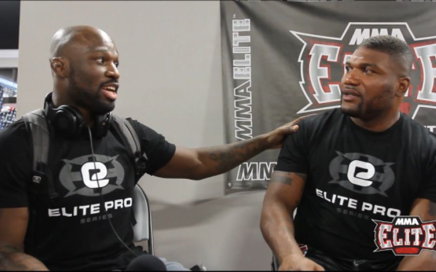Рампэйдж Джексон и Кинг Мо на пресс-конференции, посвященной турниру Bellator 175 