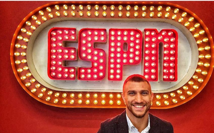 Василий Ломаченко посетил телеканал ESPN