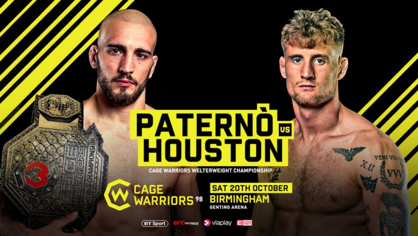 Прямая трансляция Cage Warriors 98: Стефано Патерно – Росс Коустон