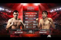 Видео боя Артур Астахов - Курбан Омаров FIGHT NIGHTS GLOBAL 67